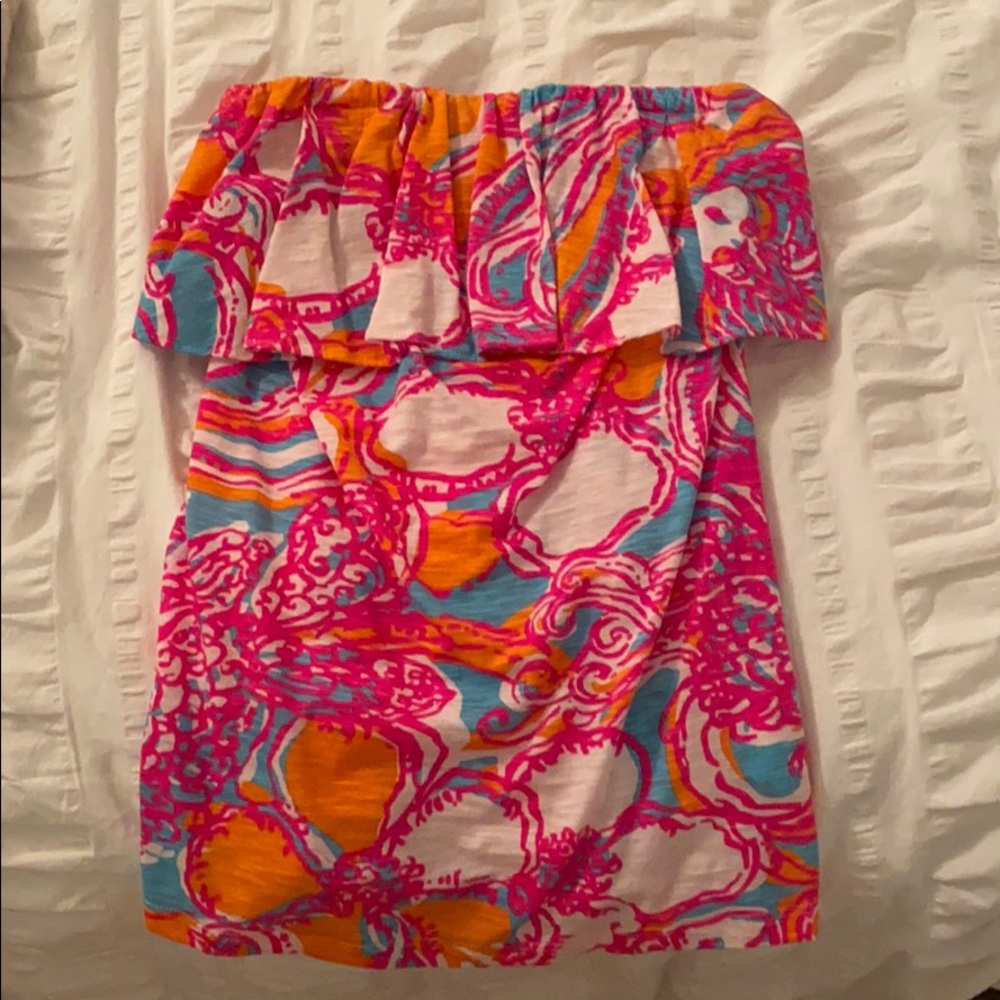 Strapless Lilly Pulitzer Top